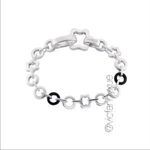New Authentic Montblanc silver onyx bracelet